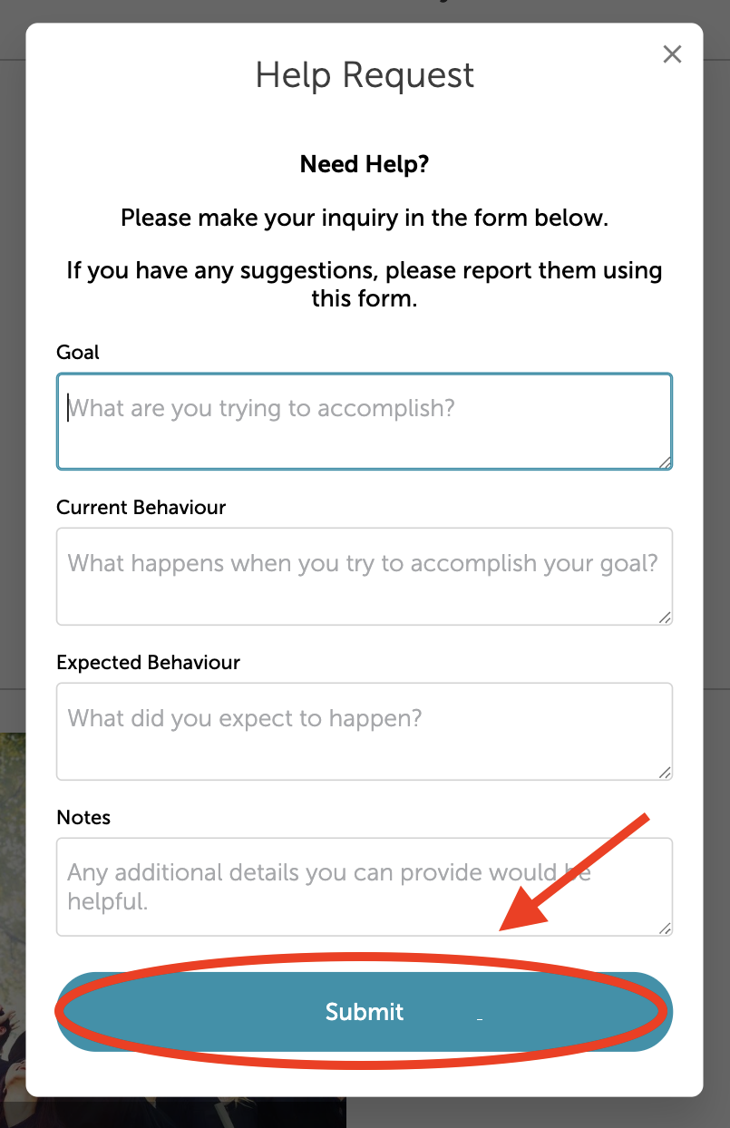 Yearbook Help Request Form