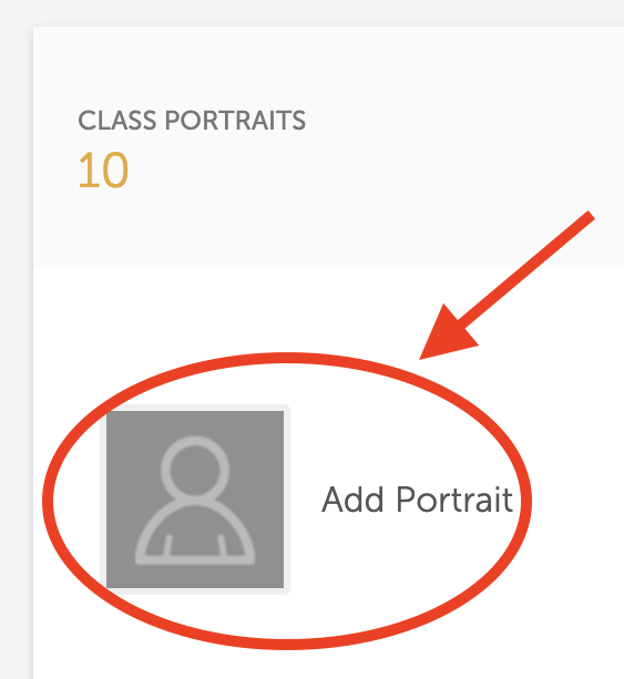 Add Portraits button