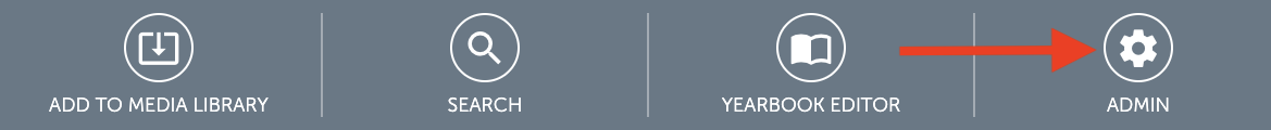 Admin Gear Icon