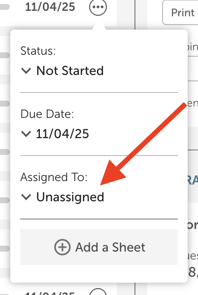 Select Member to Assign Section
