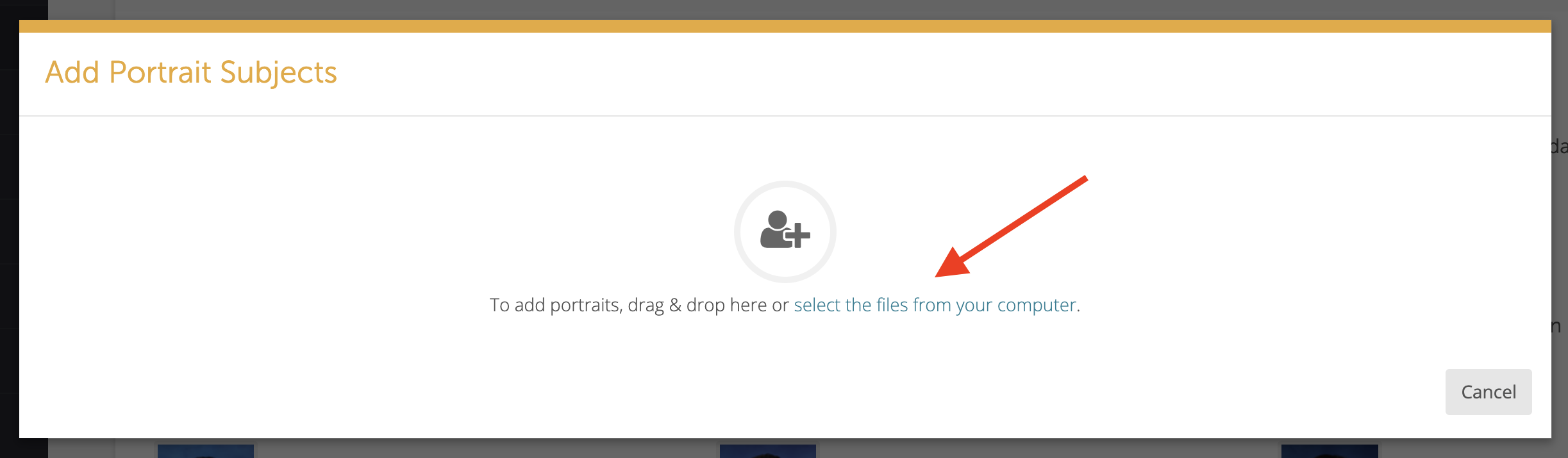 Add Portrait window