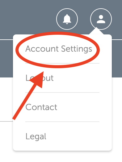 Account Settings option