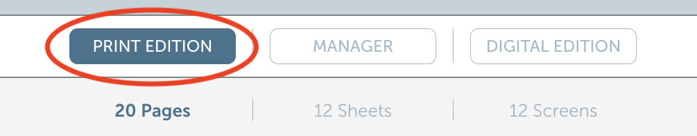 Print Edition tab