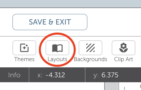 Layout Button in Stoodio Editor