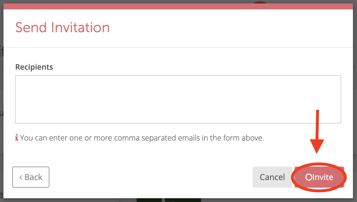 Send Invitation preview